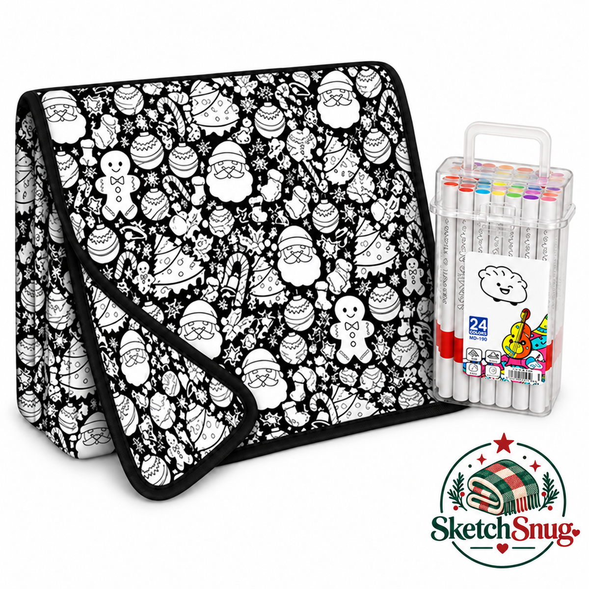 Sketch Snug™ Christmas DIY Blanket
